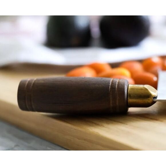 Lamson 8" Chinese Vegetable Cleaver with Walnut Handle Knife/ Pristine - Picture 5 of 9